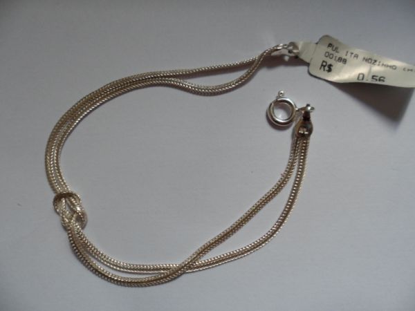 PULSEIRA DE PRATA NOZINHO FIOS CB 2061030