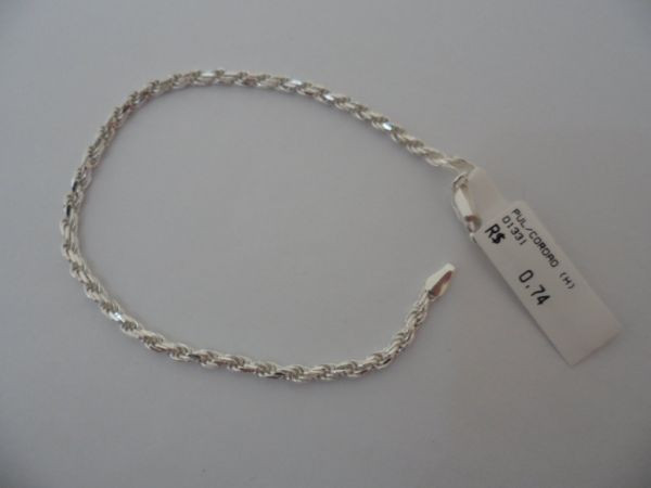 PULSEIRA DE PRATA CORDAO M  CB 2077192 o