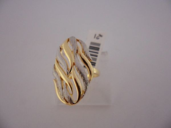 ANEL FOLHADO A OURO ESPELHADO 25502