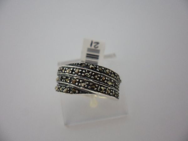 Anel Prata Marcassita Suiça Central 2073392
