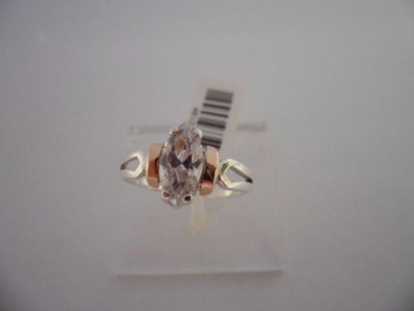 ANEL DE PRATA NAVET OURO 48101