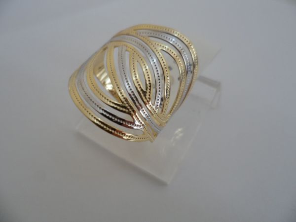 ANEL FOLHADO A OURO TOP 2 CB 62437