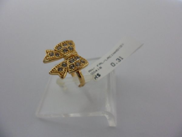 ANEL FOLHADO A OURO FALANGE LACINHO CB 415301