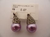 BRINCO DE PRATA PEDRAS MARCASSITAS LADY LILAS/M  CB 2070315