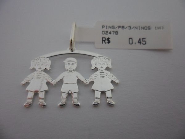 PINGENTE PRATA TRIO CB 14490