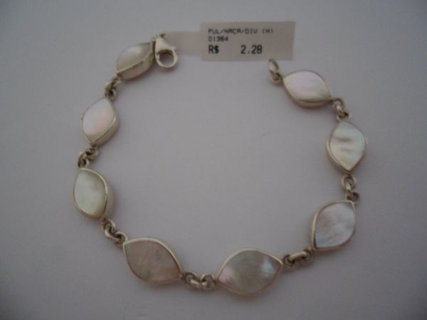 Pulseira Prata Pedras Naca Madre 2067611