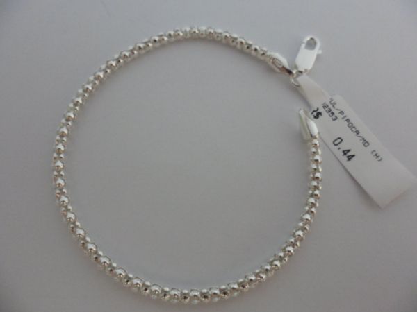 Pulseira de Prata Pipoca Branca CB 2087450 o