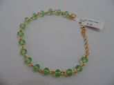PULSEIRA FOLHADA PEDRA VERDE CB 182230