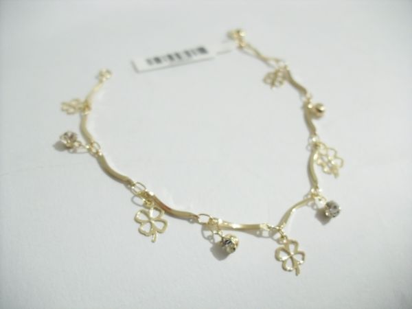 Pulseira Dourada Trevo cb 2098623