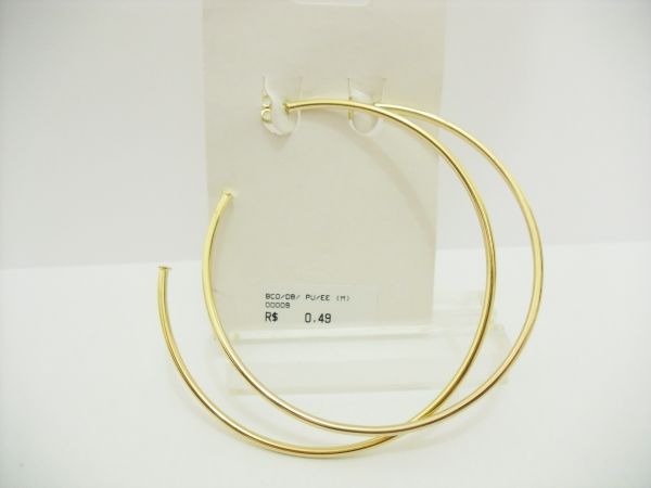 BRINCO FOLHADO A OURO ARGOLA 56MM D8 20 CB 2090283 ok