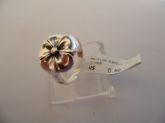ANEL DE PRATA FLOR ESPELHADO  CB 14393532