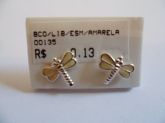 BRINCO DE PRATA ESMALTADA LIBELULA  CB 2083827