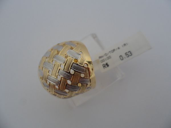 ANEL FOLHADO A OURO TOP 4 CB 62454