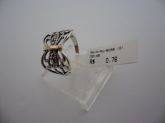 ANEL DE PRATA MARCASSITA BORBOLETA FILETE OURO 18 CB 40402
