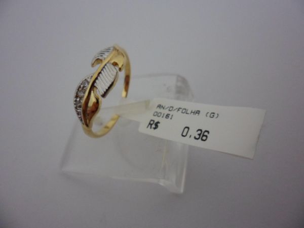 ANEL FOLHADO A OURO FOLHA  CB 9301