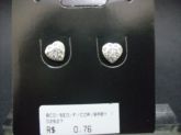 Brinco Prata Zirconia Coraçao cb 243500