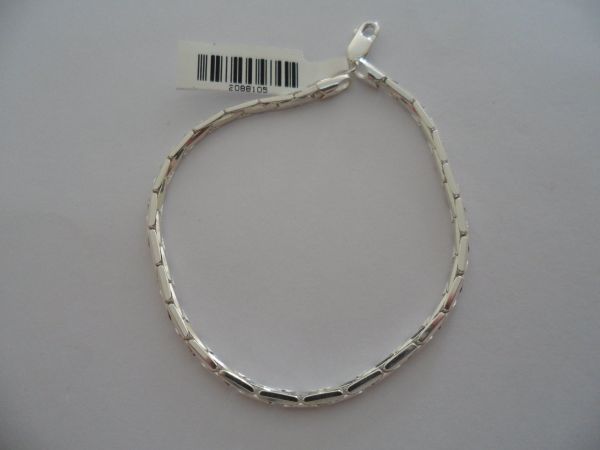 Pulseira Prata Masculina Cobra 2.5mm 2088105 ok