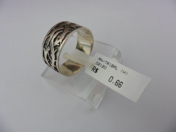 ANEL DE PRATA MASCULINO TRIBAL MEDIO 14492129