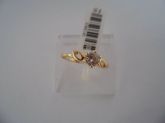 ANEL FOLHADO A OURO SOLITARIO 2089140