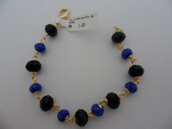 PULSEIRA FOLHADA A OURO PEDRAS  CB 5010
