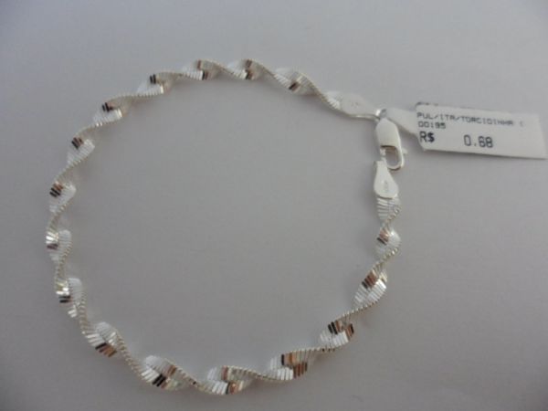 Pulseira de prata Torcidinha Media CB 2061108 o
