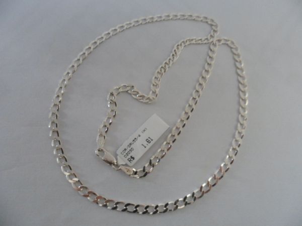 CORRENTE DE PRATA GRUMET 4mm 55CM CB 2086132