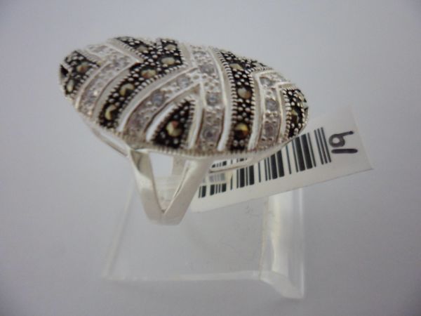 Anel Prata Micro Zirconia Oval1619121