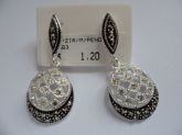 BRINCO DE PRATA ZIRCONIA MICRO DUO  CB 2080512