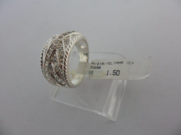 ANEL DE PRATA ZIRCONIA TELINHA CB 2074801