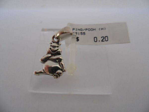 PINGENTE DE PRATA ENVELHECIDA POOH  CB 34491201