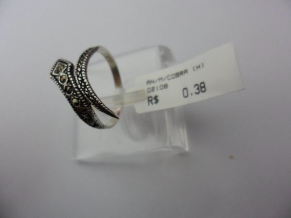 ANEL DE PRATA MARCASSITA COBRA  CB 15980878