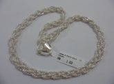 GARGANTILHA DE PRATA PIPOCA 40CM CB 2087153
