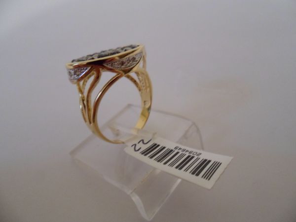 Anel folhado a ouro Druza 2094649