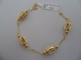 PULSEIRA FOLHADA A OURO VAZADINHA CB 70000