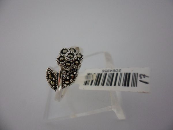 Anel Prata Marcassita Florzinha 2064956