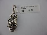 PINGENTE PRATA CORUJA ENVELHECIDA CB 34391570
