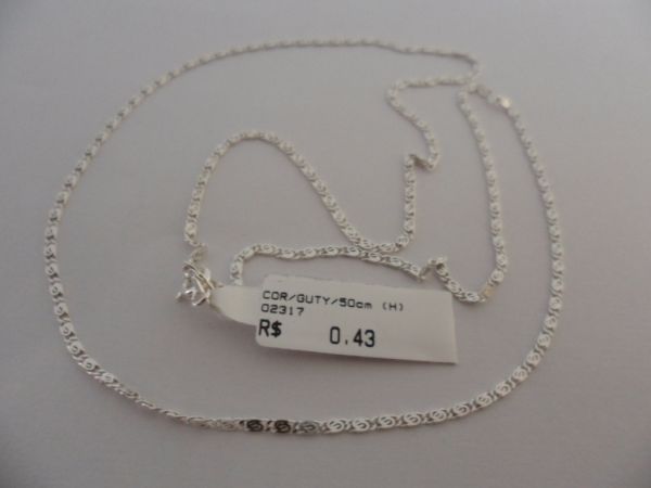 CORRENTE DE PRATA GUTY 50CM  CB 2087092