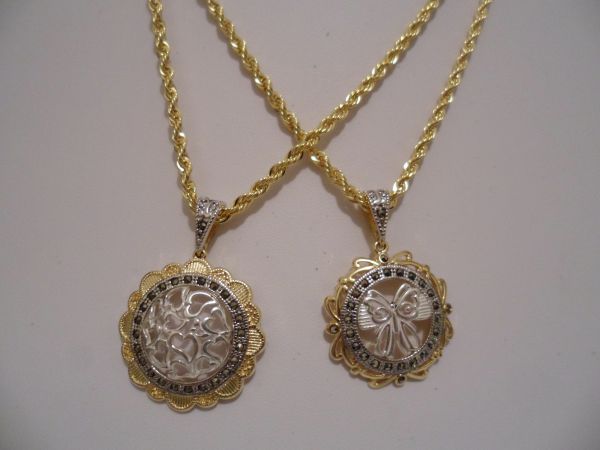 Gargantilha folhada a ouro cord ping 50cm 2089911