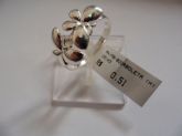 ANEL DE PRATA BRANCA BORBOLETA  CB 17509