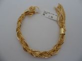 PULSEIRA FOLHADA A OURO BOLA FIOS CB 70100