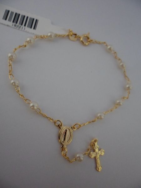 PULSEIRA FOLHADA OURO PEROLA CB 182211