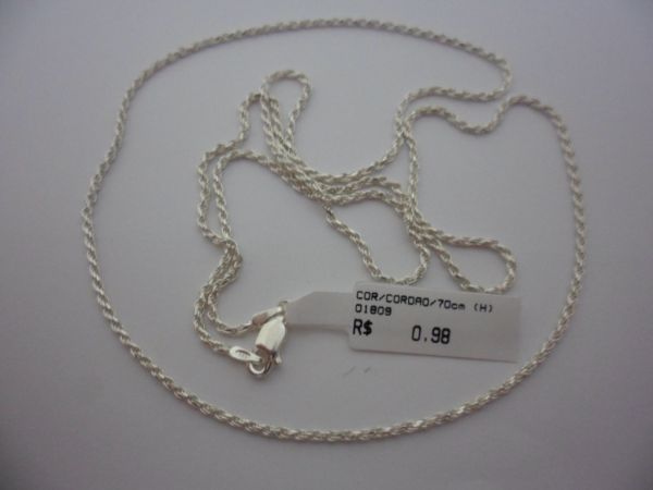 CORRENTE DE PRATA  CORDAO 70CM  CB 2083186