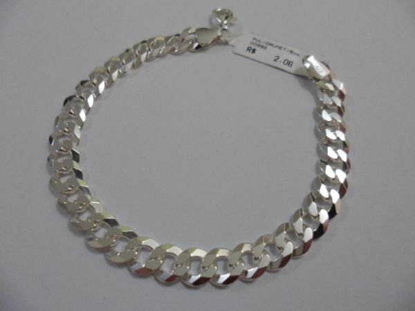 Pulseira de prata Grumet 8mm CB 2072340 o