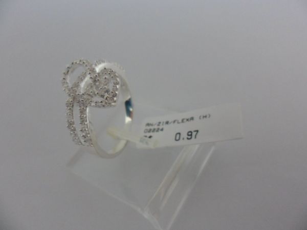 ANEL DE PRATA ZIRCÔNIA FLEXA CB 31190