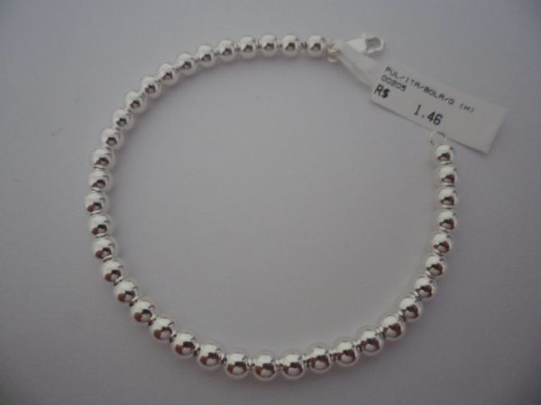 Pulseira de Prata Bola Lisa  CB 2061207