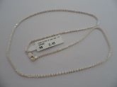 CORRENTE DE PRATA DIAMANTADA/FINA/45CM  CB 2086729