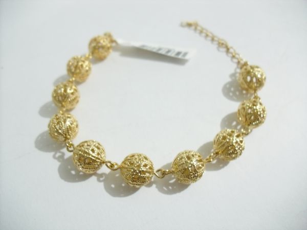 Pulseira Dourada Bola Renda cb 2096506