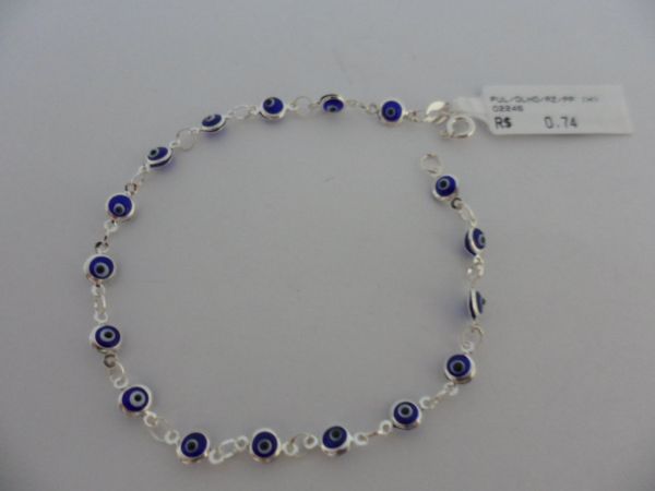 PULSEIRA DE PRATA OLHO PP CB 23990
