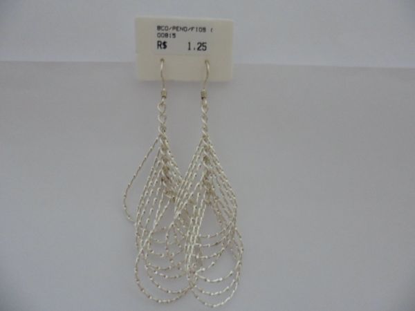 BRINCO DE PRATA FIOS GOTA CB 2070414