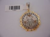 PINGENTE FOLHADO A OURO MANDALA BORBOLETA  CB 37800